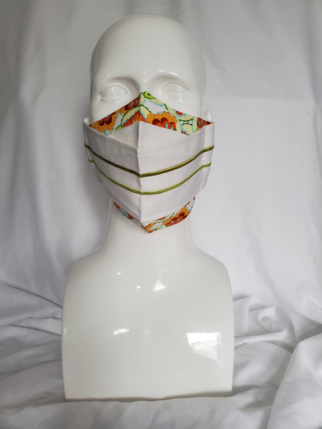 3D Mask-Flower Strip Embroidered