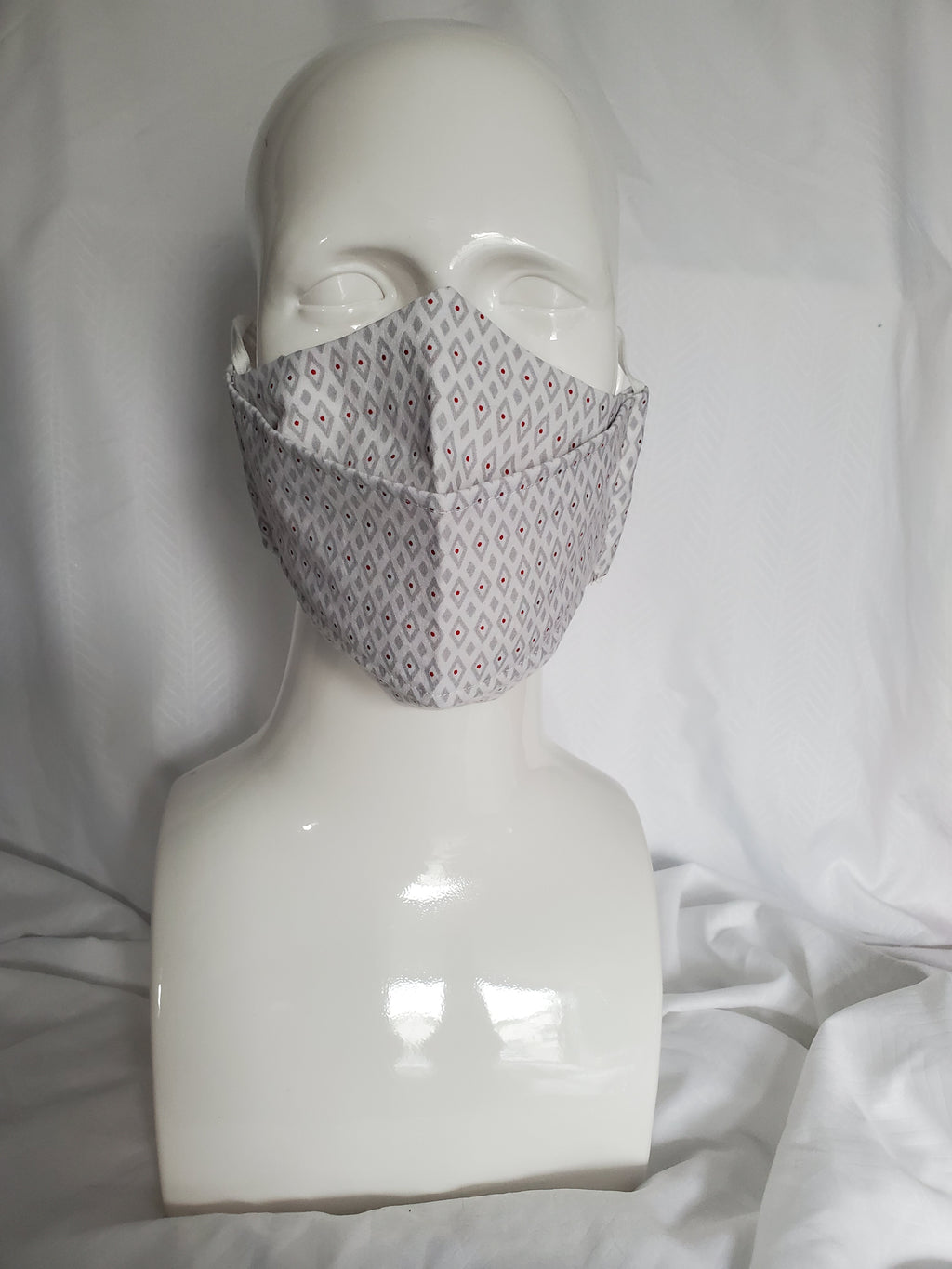 3D Mask-Silver Red