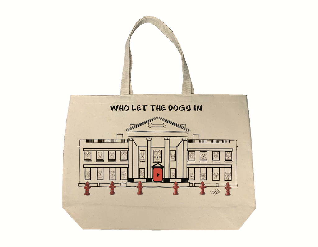 Tote Bag-Who Let The Dogs in